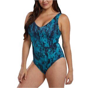 TYR Women's One Piece Swimsuit (Green, Small)
